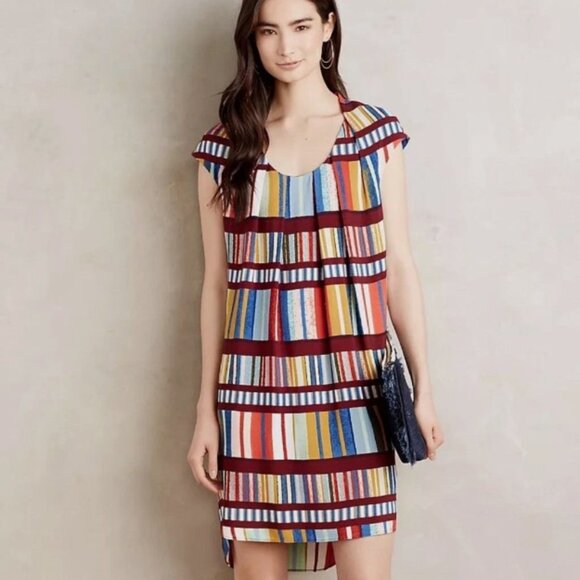 Anthropologie Maeve Au Revoir Shift Dress - Picture 1 of 9